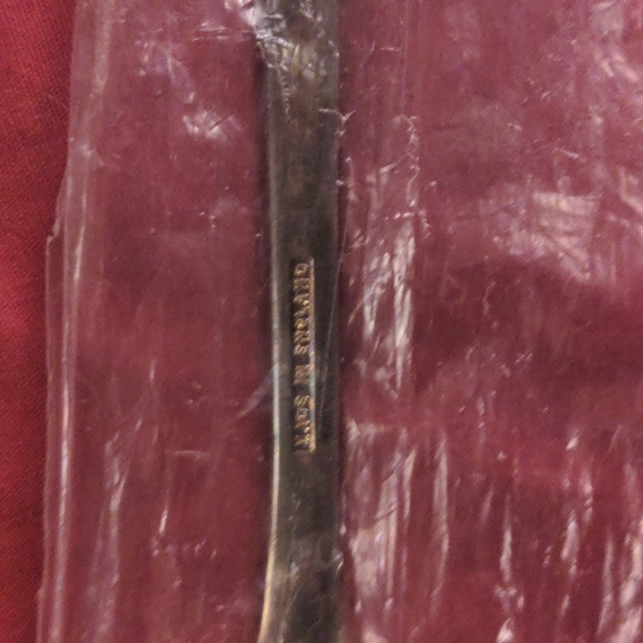 QUEEN ANNE SILVER PLATED ENGLAND SIGNED 2 Piece Set Large Fork & Spoon - Picture 12 of 16